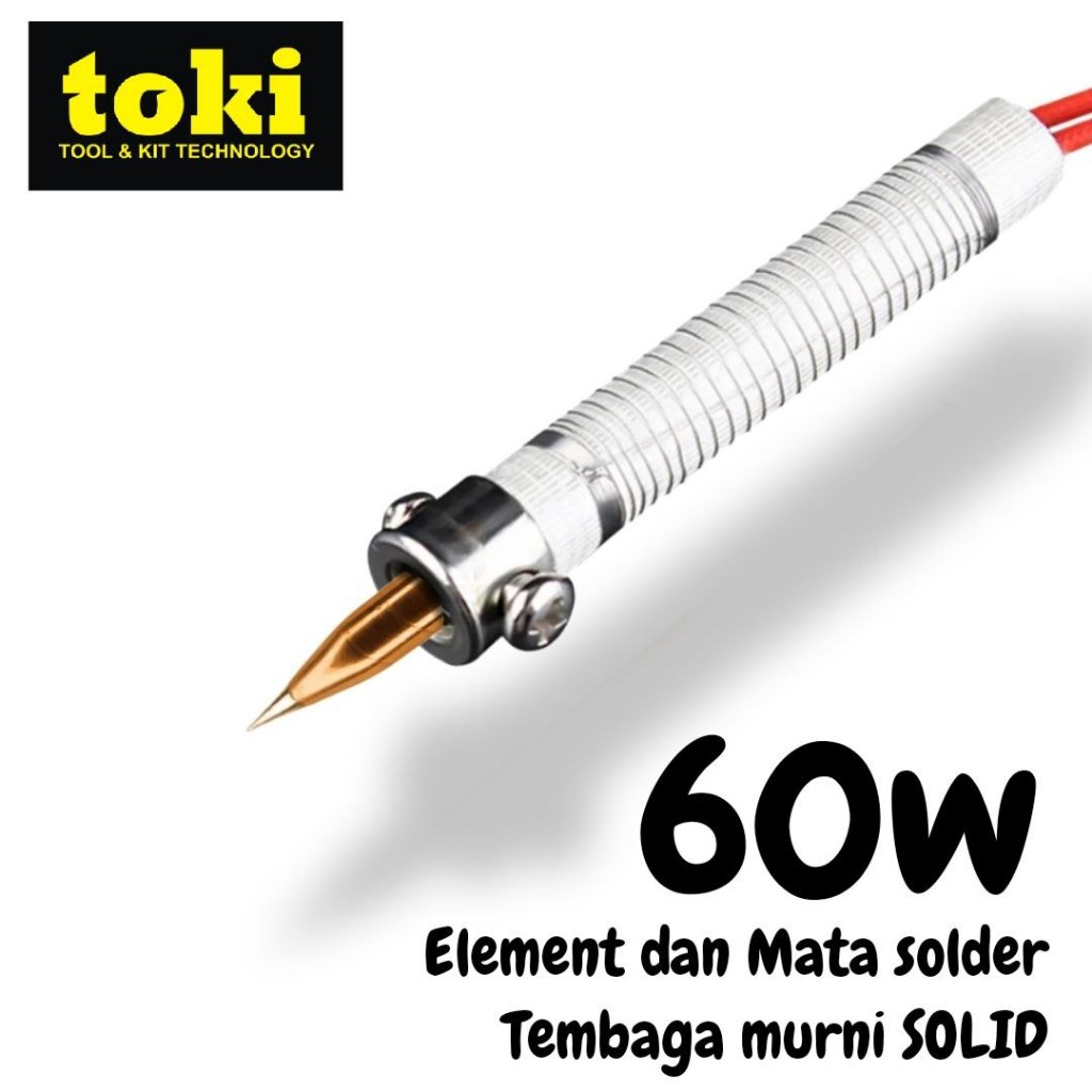 ELEMEN DAN MATA SOLDER 60W MATA LANCIP TEMBAGA TK-900M-T-I