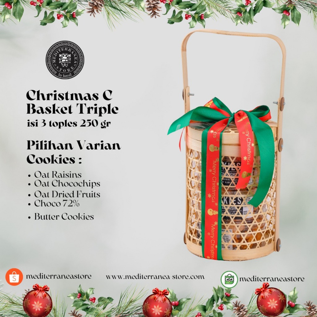 

Hampers Christmast Basket Triple