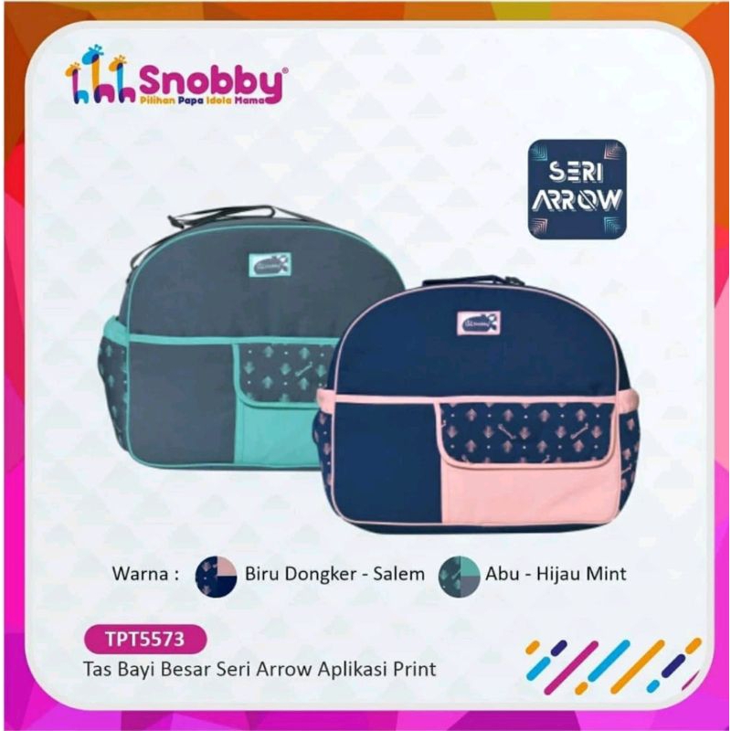 Snobby Tas Bayi Besar Seri Arrow Aplikasi Print TPT 5573