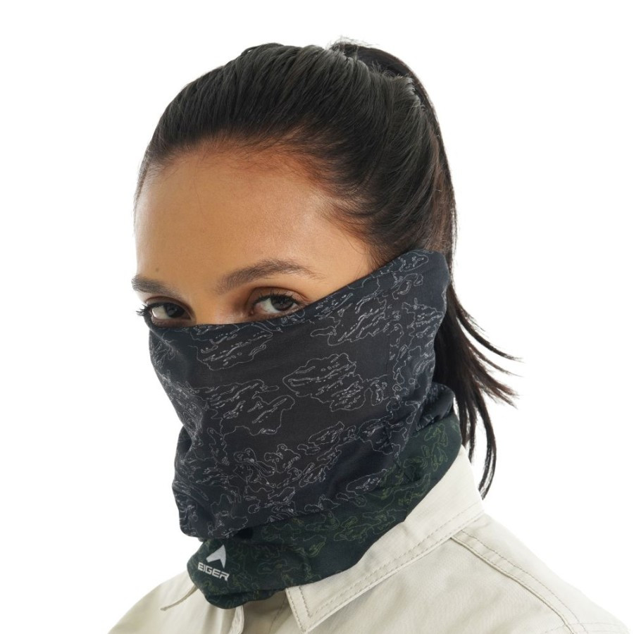 Bandana Eiger1989 Adrenalize Bandana Buff Ruff Slayer Masker Daily Outdoor Riding Black