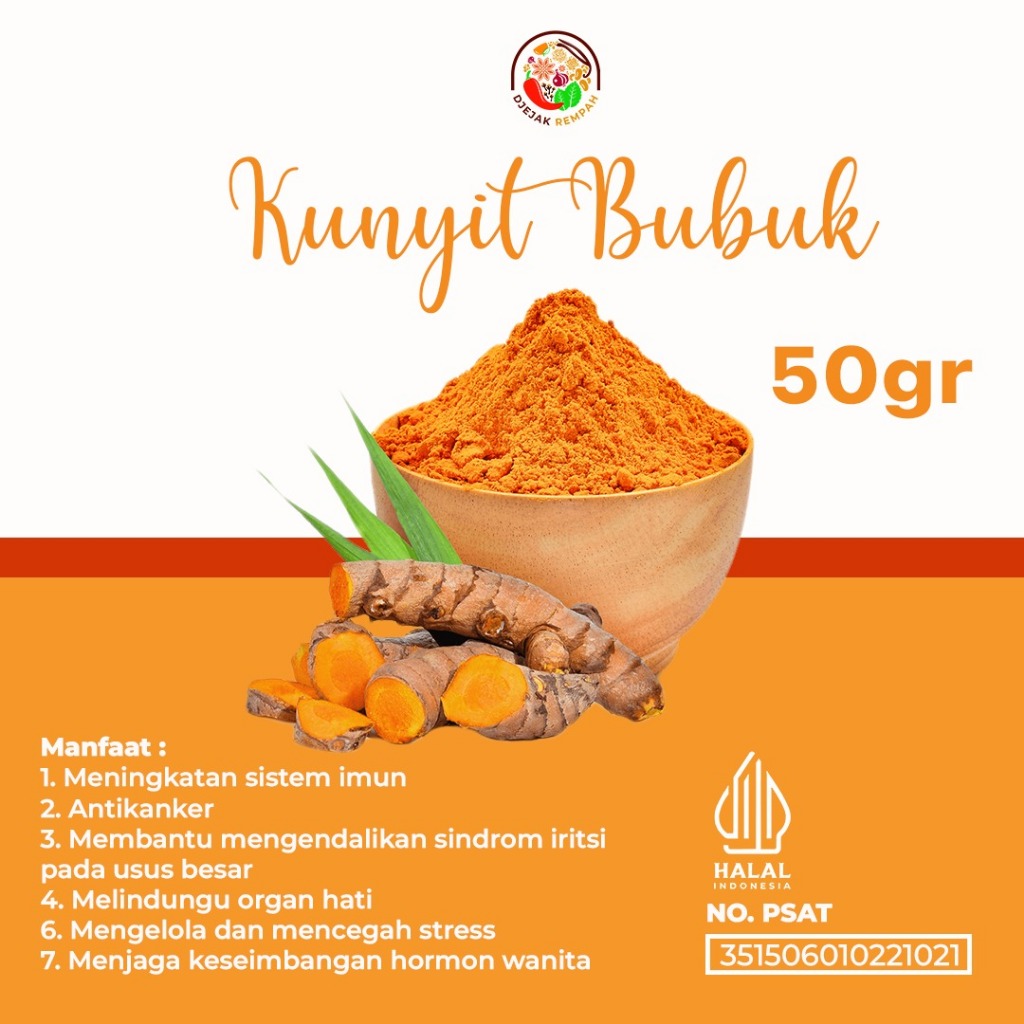 

Kunyit Bubuk Original (Turmeric Powder) 100 Gram