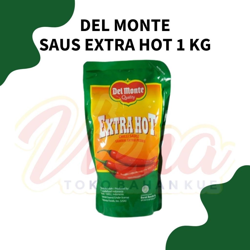 

Del Monte Extra Hot Sauce 1Kg / Saus Extra Pedas Delmonte