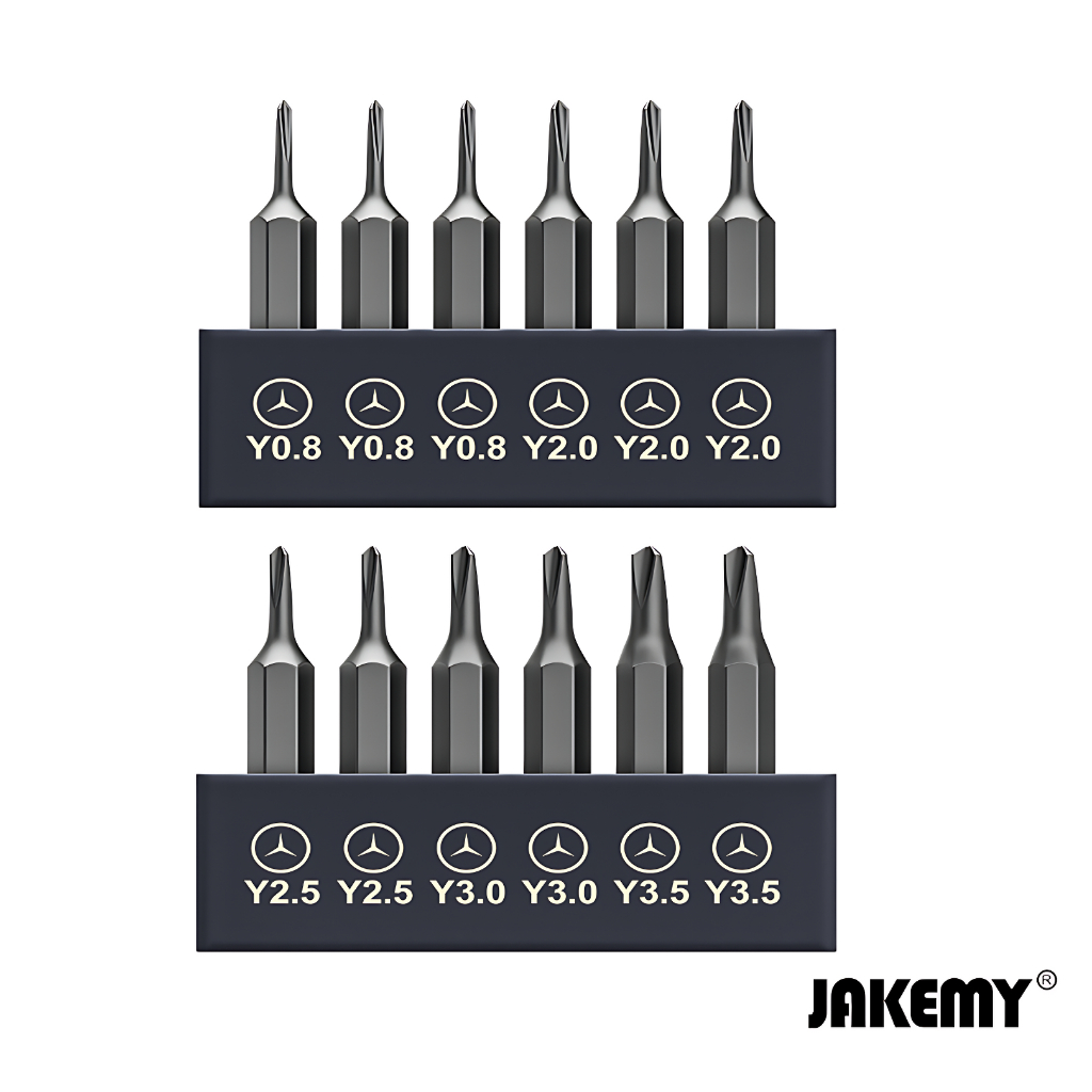 Jakemy JM-Type 6 Bits Mata Obeng Y Set Kualitas CRV H4*28MM