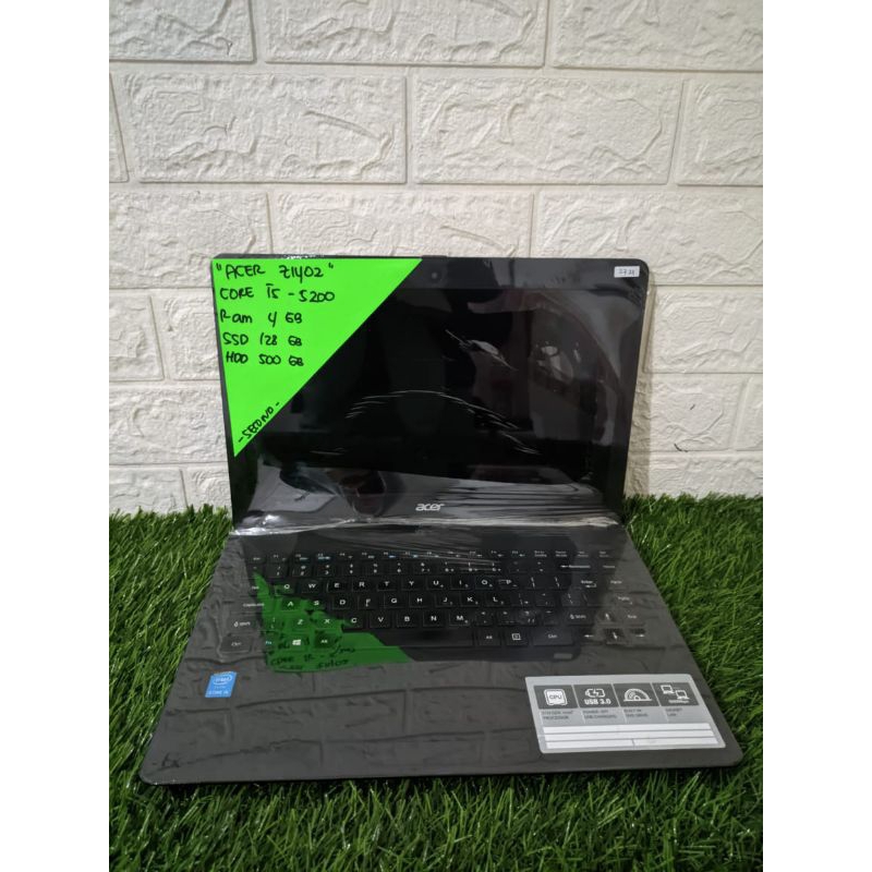 ACER Z1402 CORE I5-5200 RAM 4GB SSD 128GB HDD 500GB 14 INCH (2721)