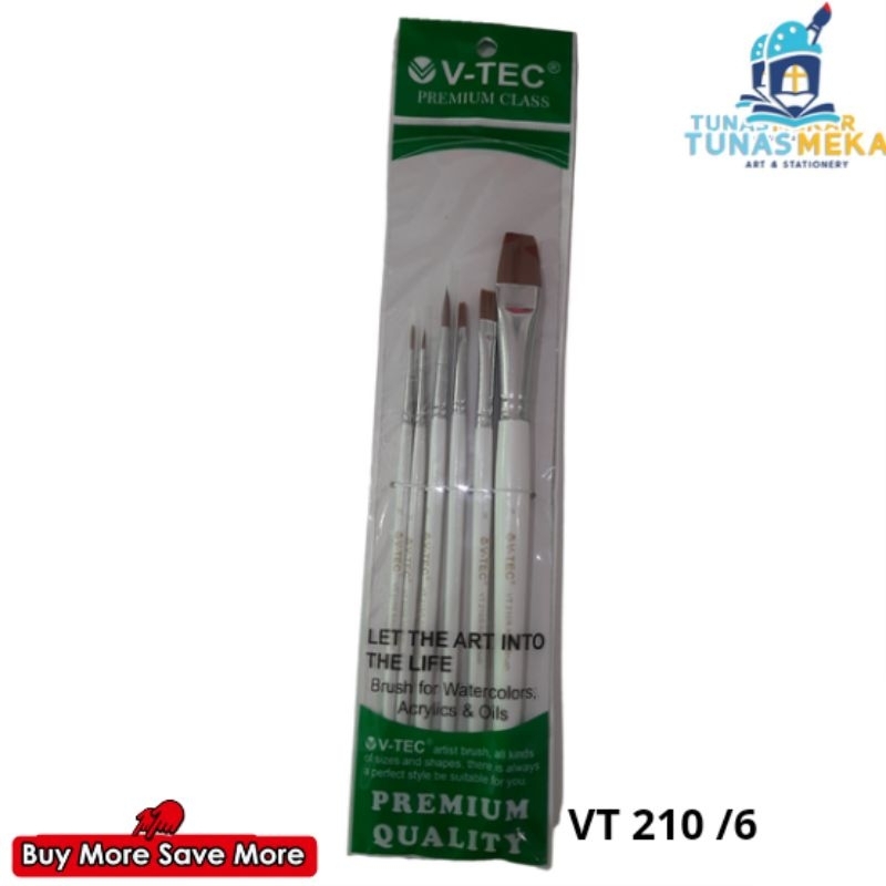 

Kuas V-Tec Set VT-210/6