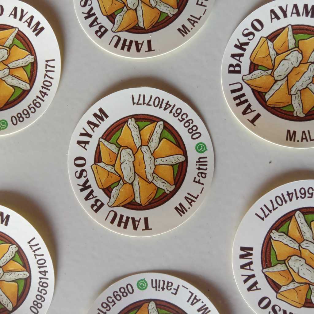

Stiker Kemasan dan Label Produk Custom Ukuran