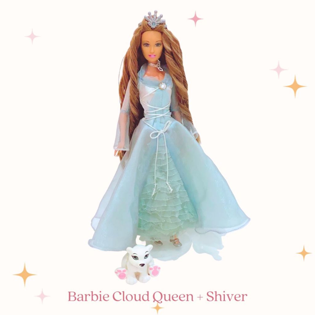 Boneka Barbie Magic of Pegasus Cloud Queen Rayla dan Shiver the Polar Bear Original Boneka Barbie Mo