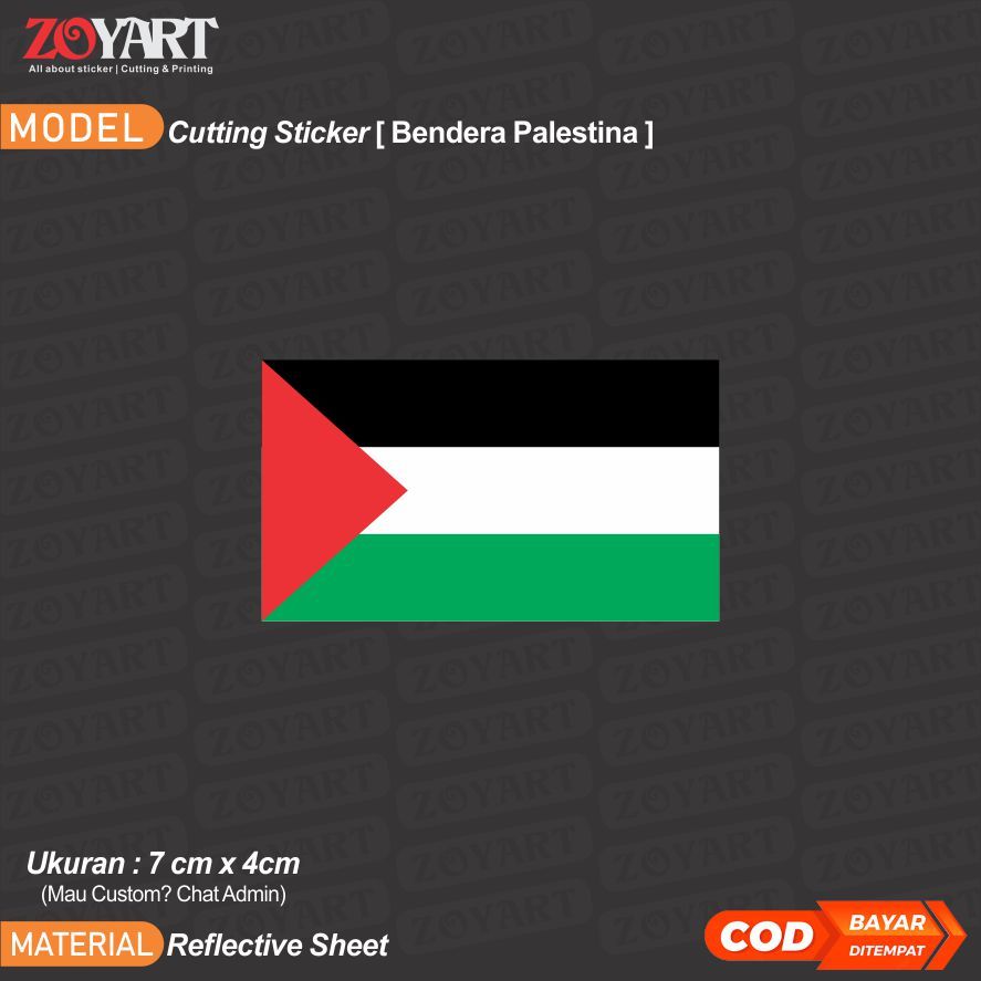 

Sticker Bendera Palestina | Bendera Palestina | Sticker Cutting Bendera Plaestina | Sticker Palestina