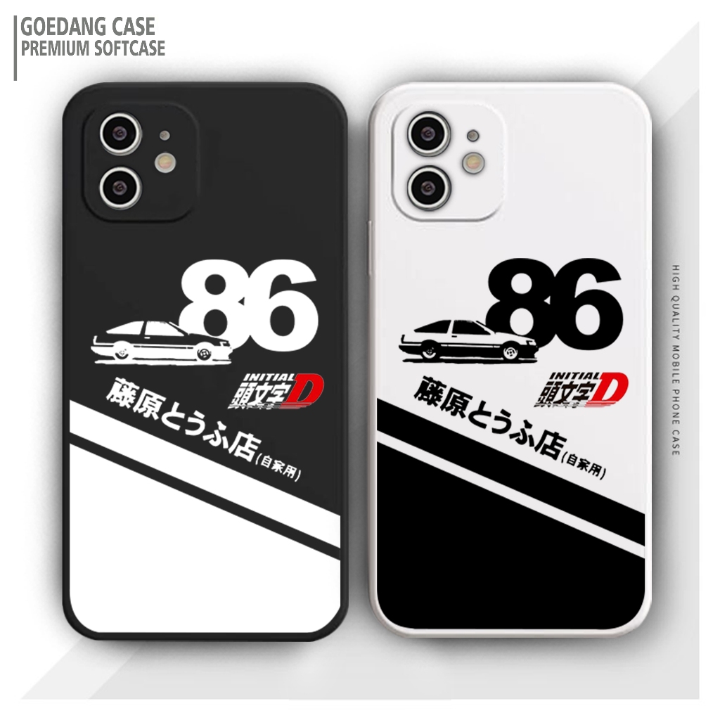Case INITIAL D Redmi 4A 4X 5A 5PLUS 6A 7 8 8A 9 9A 9C 10A 10C NOTE11E 12C 122023 Pelindung Hp dileng
