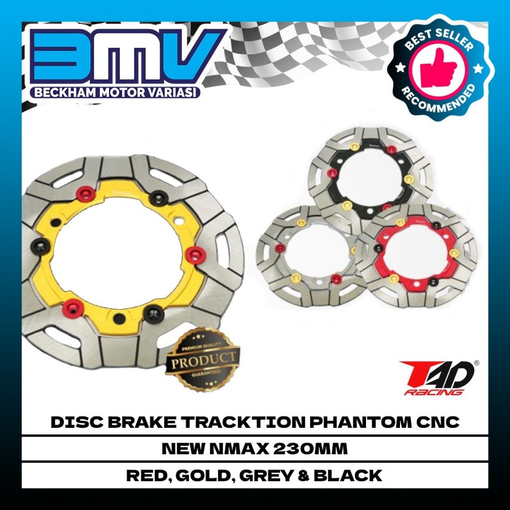 DISC BRAKE TRACKTION PHANTOM CNC NMAX NEW 230MM / PIRINGAN CAKRAM DEPAN TRACKTION PHANTOM CNC NMAX N