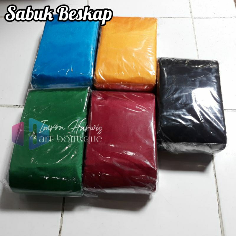 Sabuk ubet stagen beskap motif polos panjang 5 meter pelengkap busana jawa pria