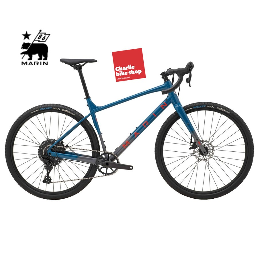 Fullbike Gravel Bike Marin Gestalt X10 700C NEW MY2023 - Gloss Blue
