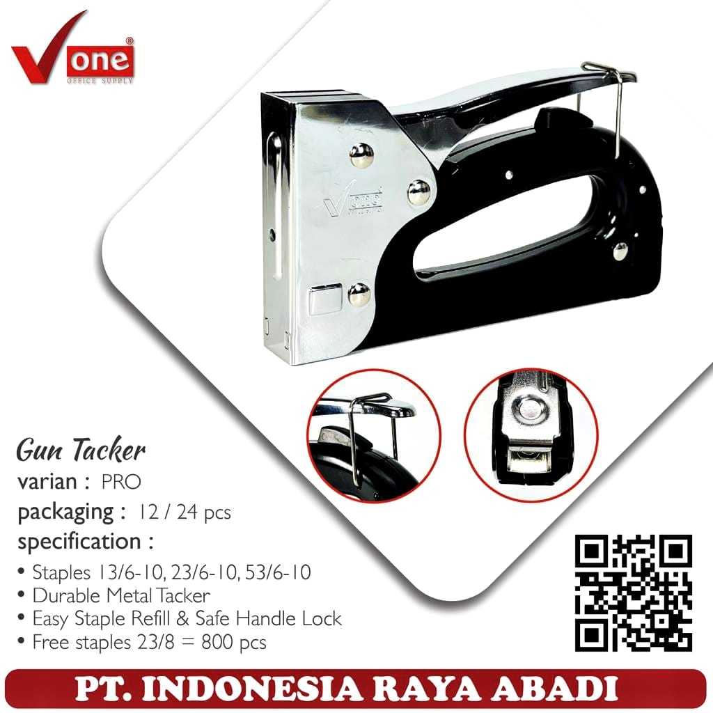 

Gun Tacker Stapler Tembak Merk V-one // Jepretan