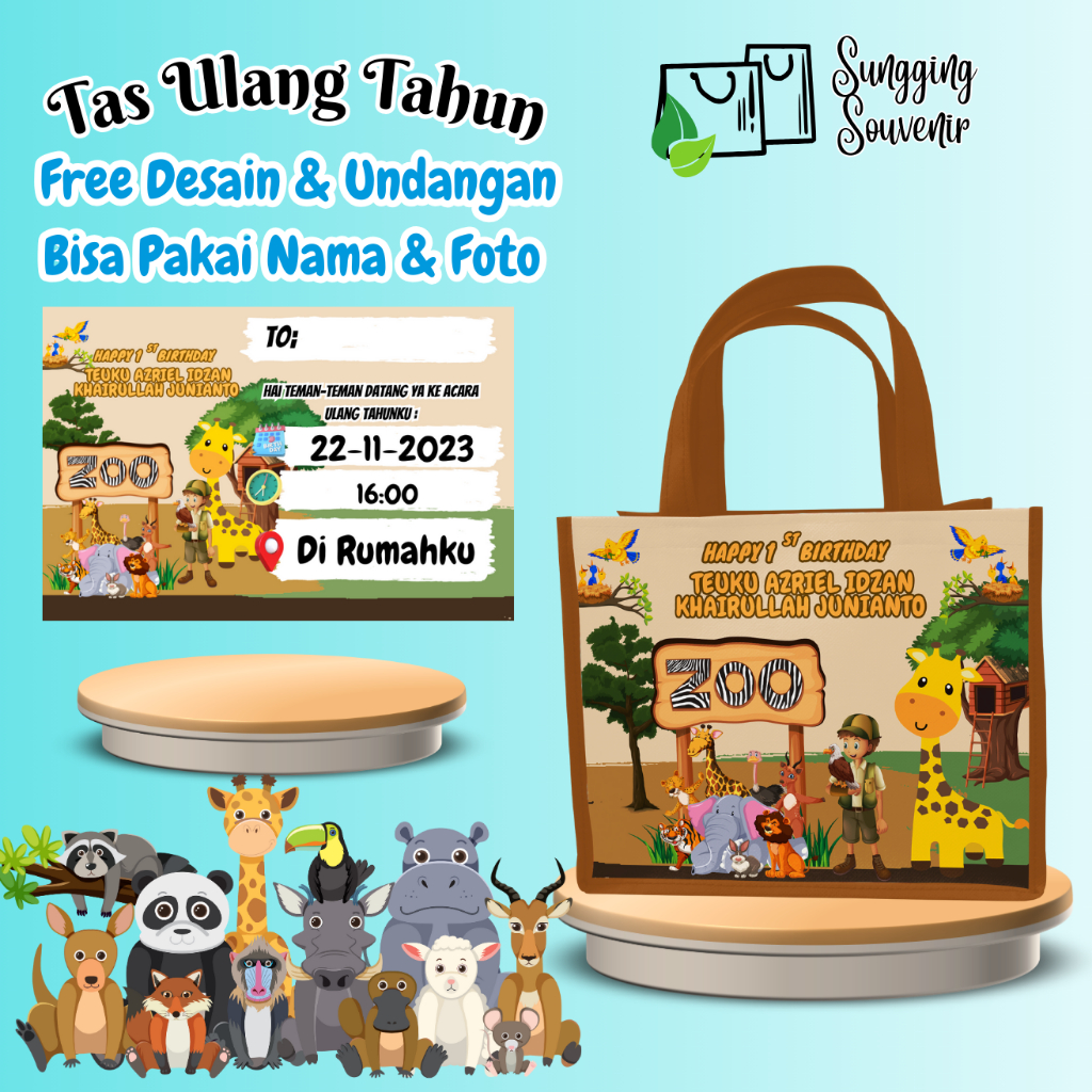 

Paket 100 Tas Snack Ulang Tahun Free Undangan Anak Bisa Custom Goodiebag Murah Muat Kfc
