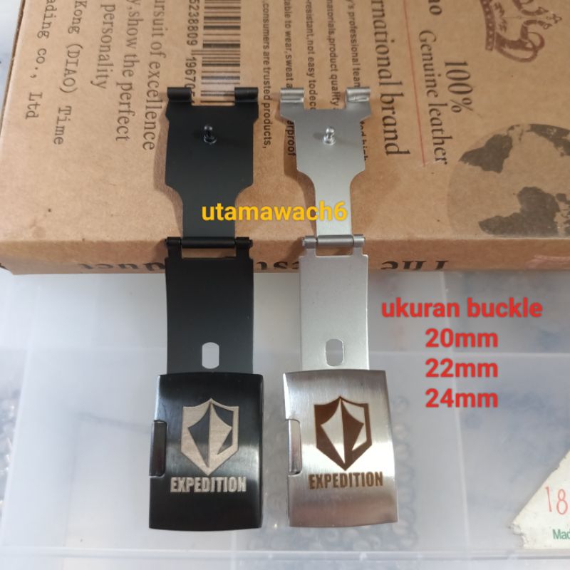 Buckle Tali Jam Tangan Rantai EXPEDITION Copotan Stainless steell