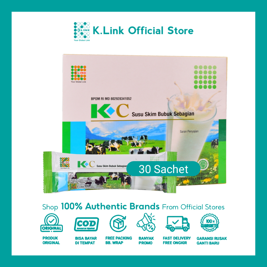 

KC Susu Skim Bubuk Susu Kolostrum 30 Sachet Klink K Link K.Link Official Store