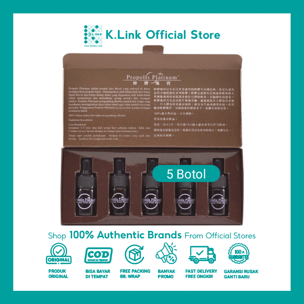 

Klink K Link Asli Klinkindonesia Propolis Platinum Asli Air Liur Lebah Alam K.Link Official Store