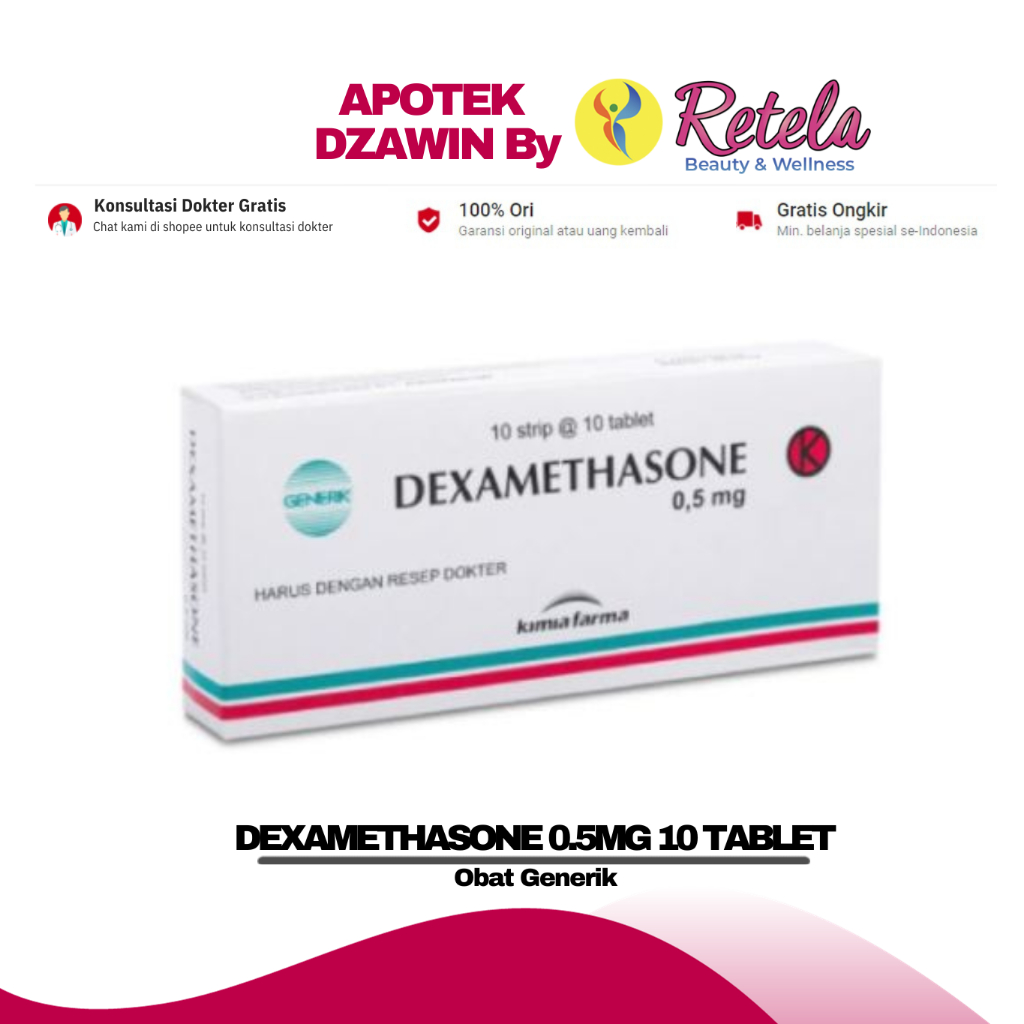 DEXAMETHASONE 0.5MG 1 STRIP 10 TABLET