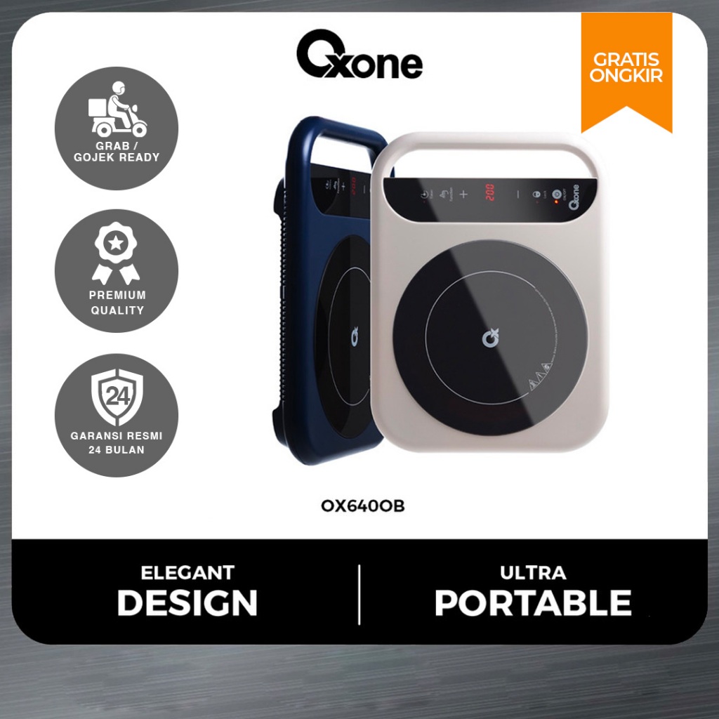 Oxone OX640OB Handee Kompor Listrik Portable 1 Tungku Design Elegant