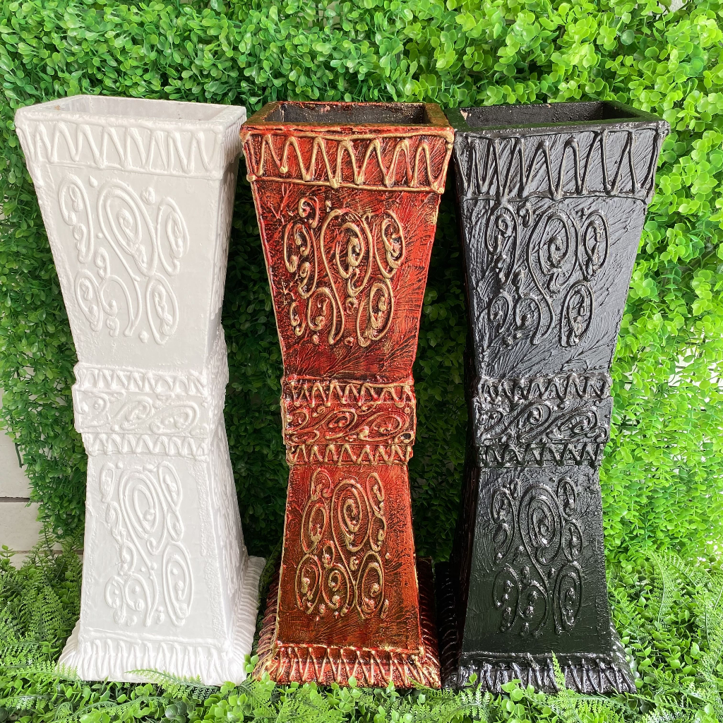 Pot Vas Eifel Besar T50 Tinggi 50cm Big Size Bahan Kayu Dekorasi Hiasan Bunga Pojok Rumah Ruangan Ka