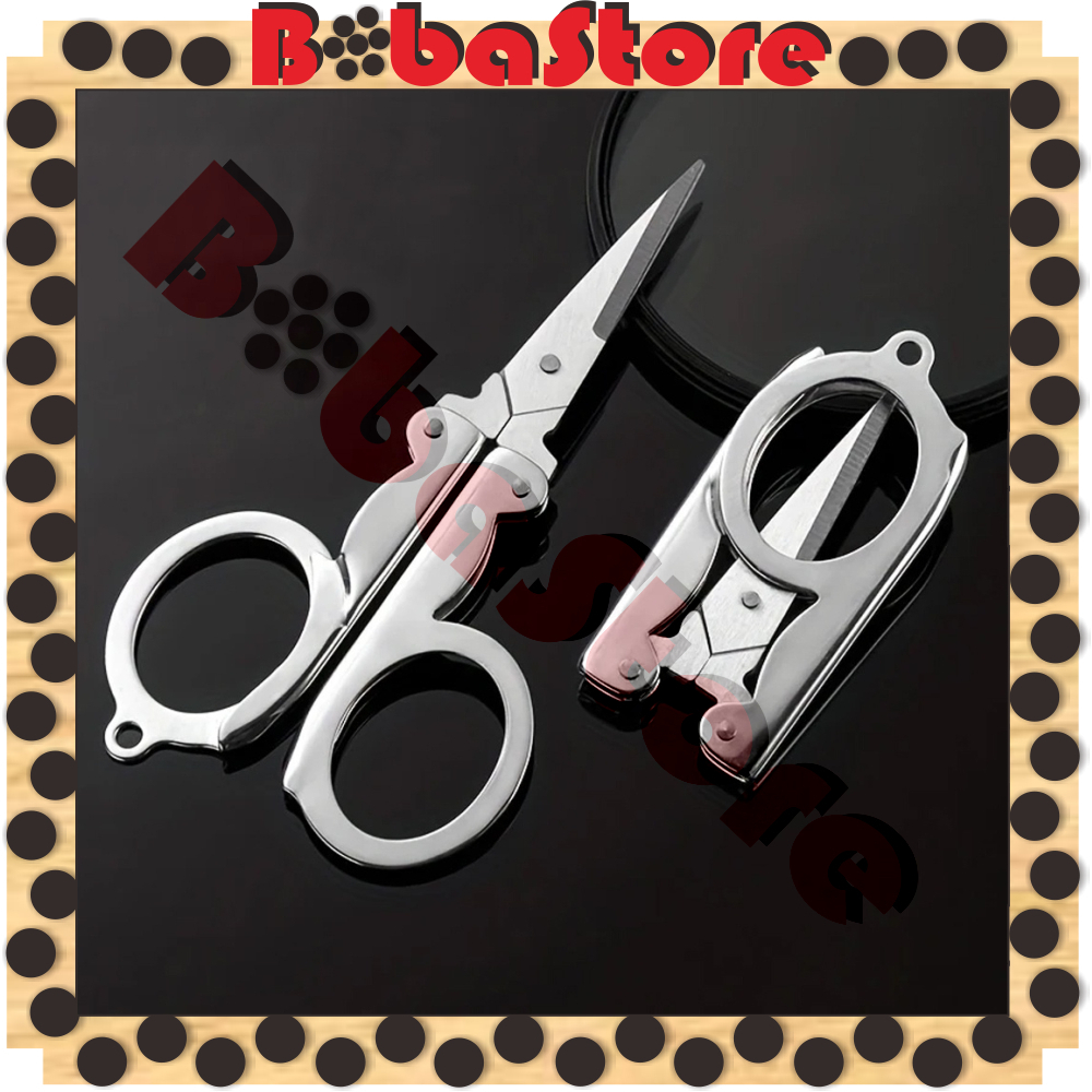 

⭐Bobastore⭐ Gunting Lipat Kecil Saku / Hero Trip Folding Scissors Stainless Steel S098