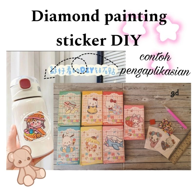 

diamond painting sticker diy