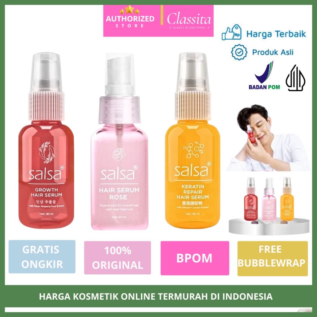 𝐂𝐋𝐀𝐒𝐒𝐈𝐓𝐀.𝐈𝐃 - Salsa Hair Serum | Hair Serum | Hair Serum Rambut Rontok | Salsa Hair Serum ORIGINAL &