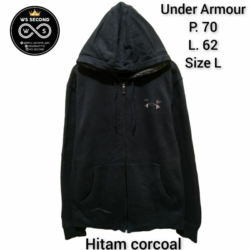 zipp hoodie under armour corcoal *secondthrift cod