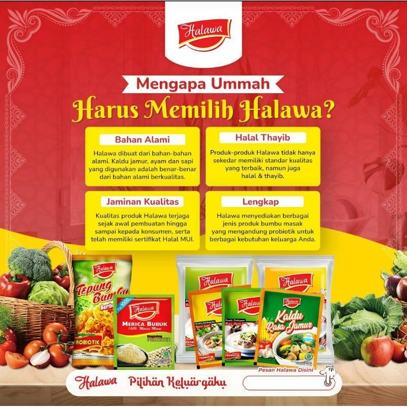 

Bumbu Serbaguna Halawa 500 gr