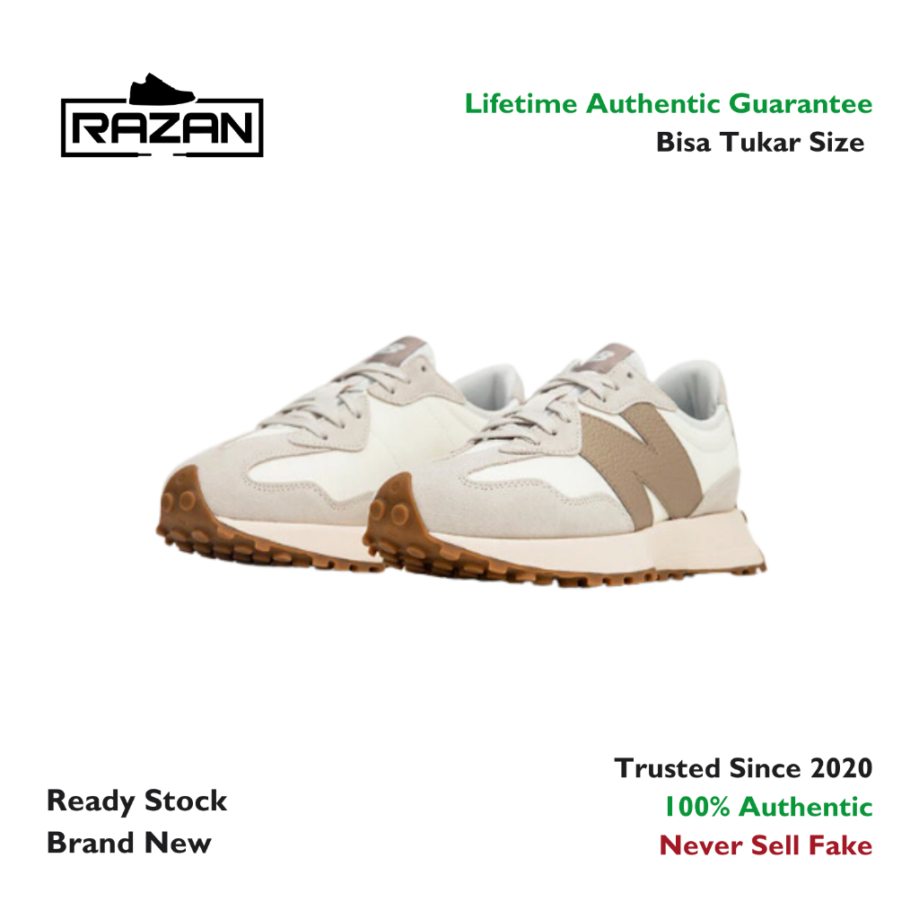 New Balance 327 Moonbeam Driftwood 100% Authentic Original