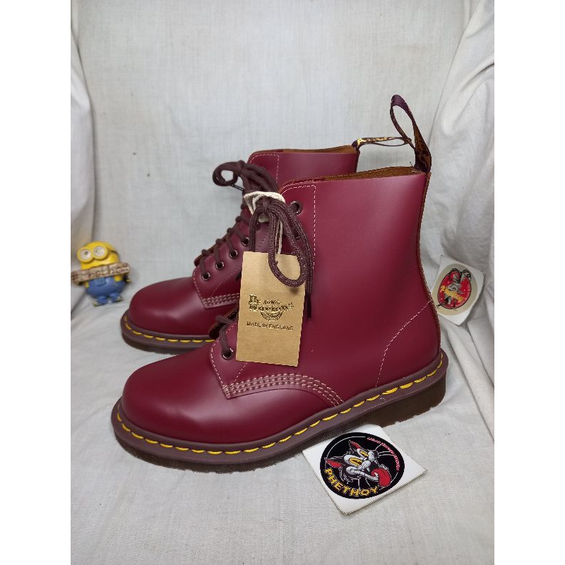 sepatu boots dr martens 1460 vintage oxblood docmart red mods