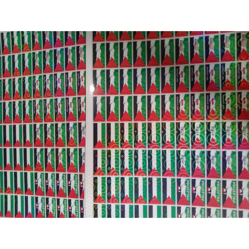

Stiker pipi hologram Palestina sepaket 2lembar