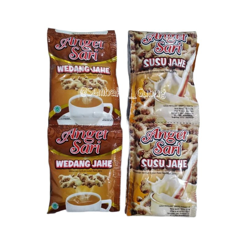 

ANGET SARI SUSU JAHE & WEDANG JAHE/1 RENCENG ISI 10 SACHET/24 GR