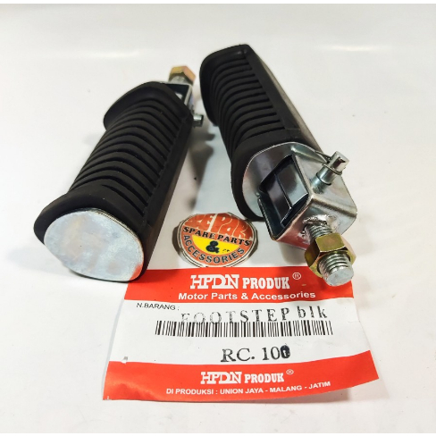 Step belakang RC Bravo Tornado RC100 Crystal pushstep Foot step Suzuki plus Baut