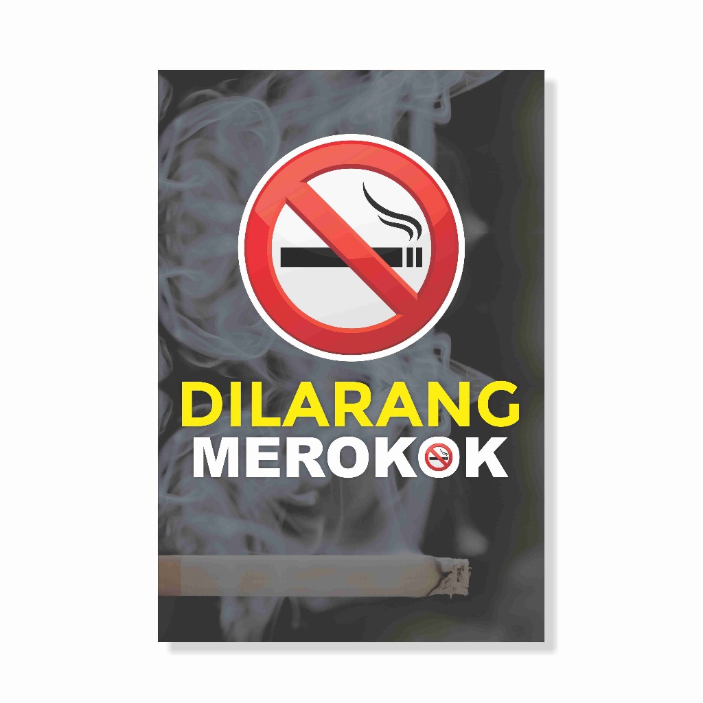 Poster Dilarang Merokok, No Smoking