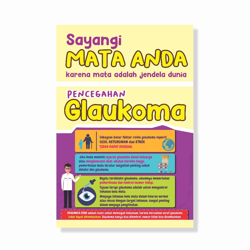 Poster Kesehatan Mencegah Glaukoma