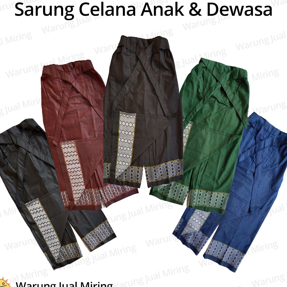 Diskon SARUNG CELANA Instan Anak Remaja Dewasa TK SD SMP SMA Kain Sarcel Celsar Celarung Panjang Pol
