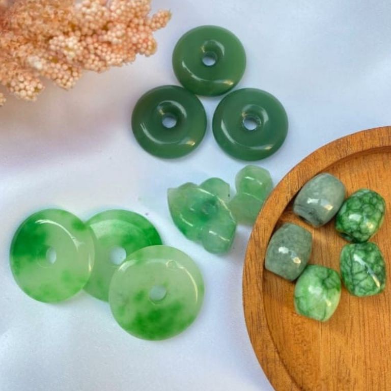 GROSIR MURAH COD✅Liontin Giok Cina Ping An Kou Hetian Hongkong Asli Batu Alam Packing aman Guci