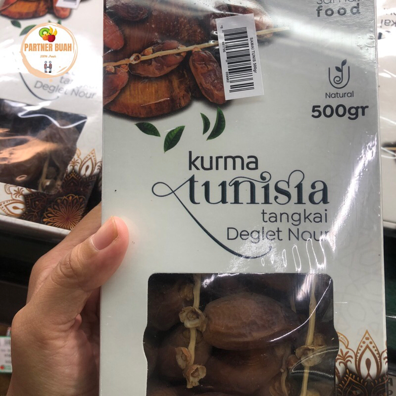 

Kurma Tunisia Tangkai Degiet Nour 500 Grm