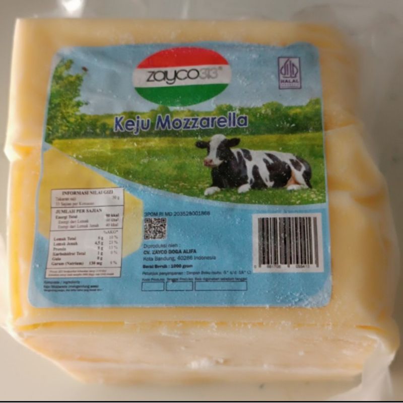 

Keju mozzarella oldenburger zayco 1 kg