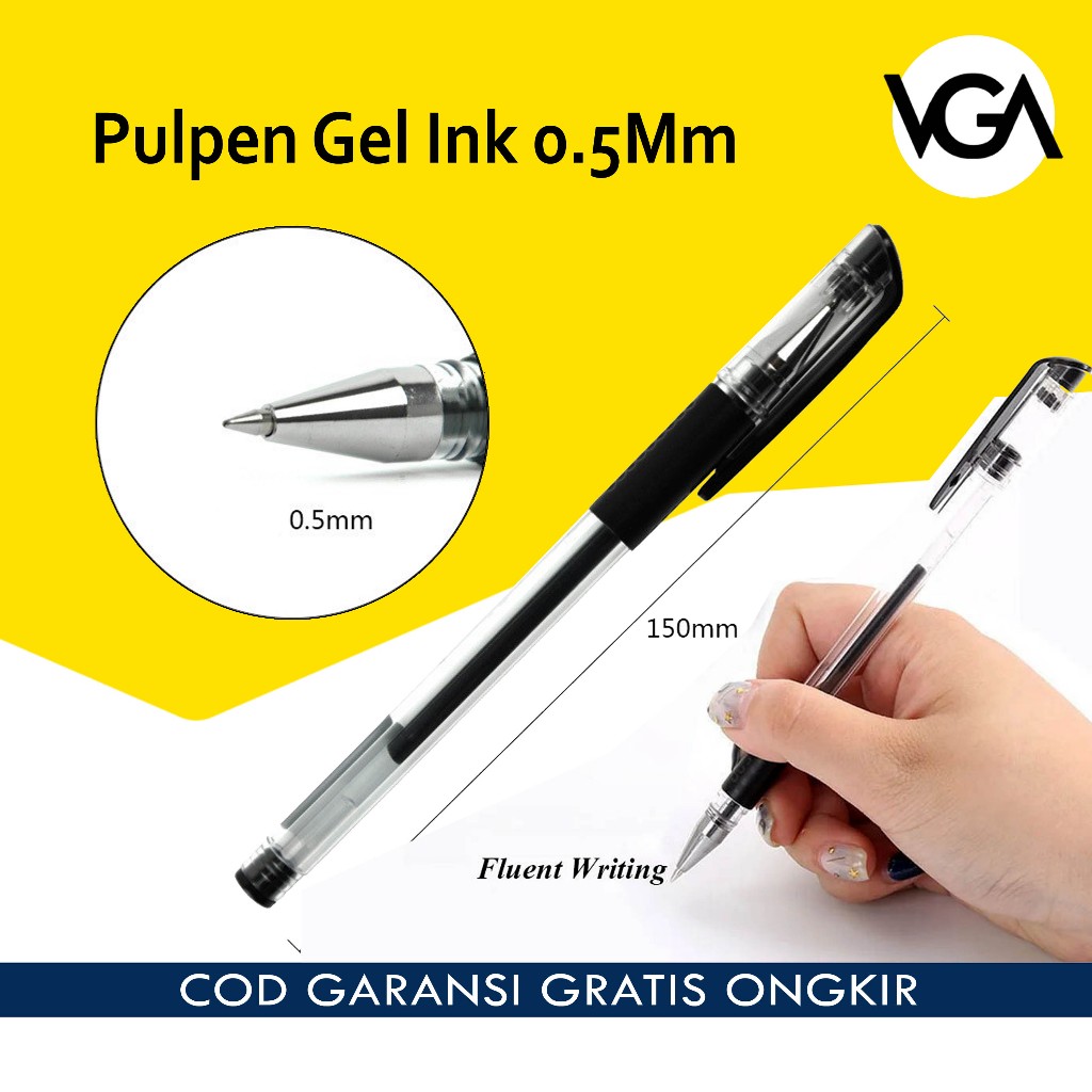 

1Pc Pulpen Gel Ink 0.5Mm Perlengkapan Sekolah Alat Tulis Pena Standart VA703