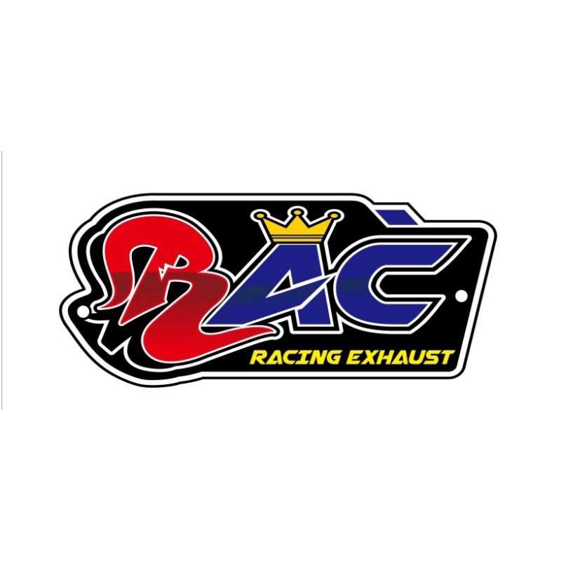 EMBLEM KNALPOT ORIGINAL RAC RACING EXHAUST