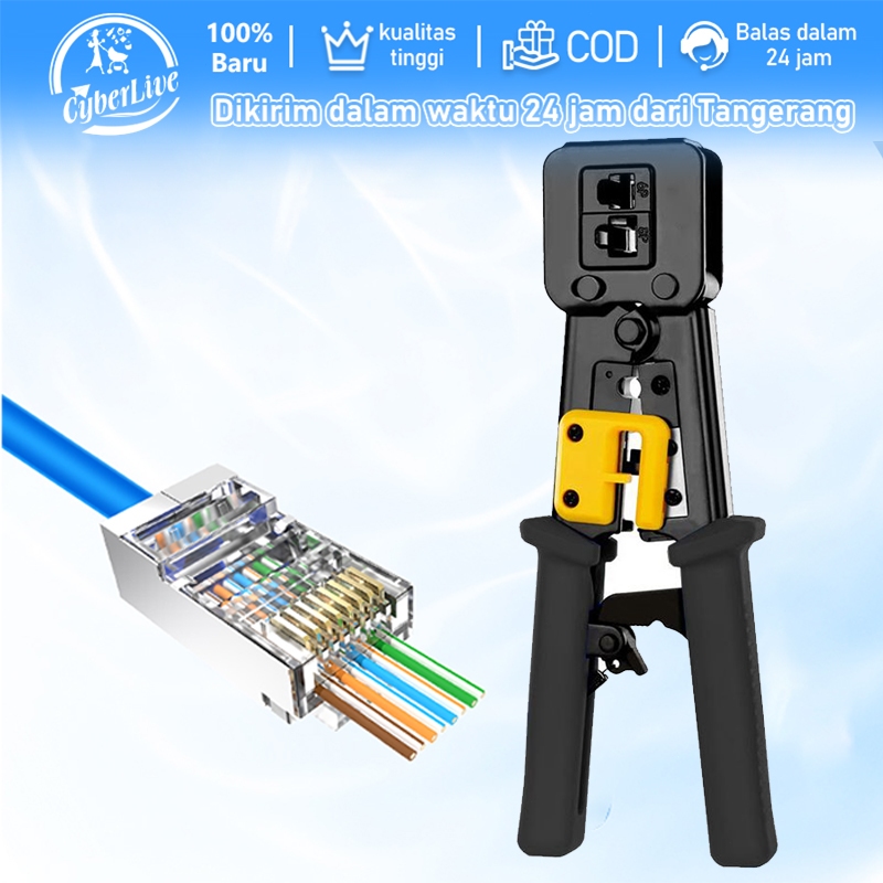 Tang Crimping Anti Gagal RJ45 Crimping Tool Ethernet Crimper