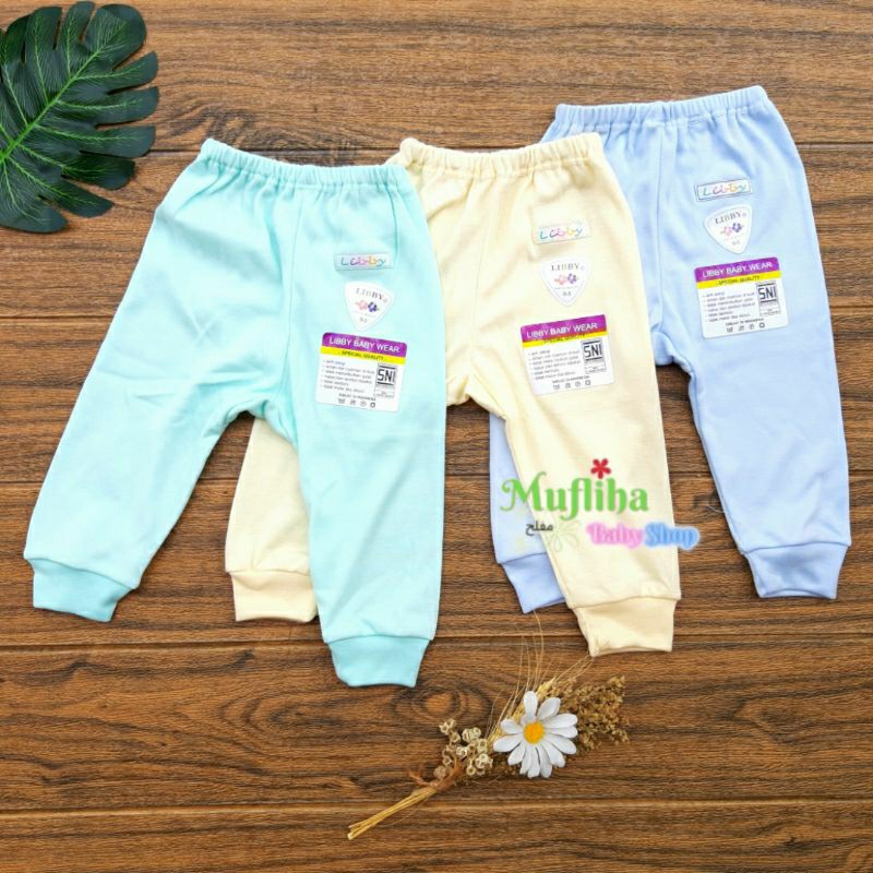 Celana Panjang Polos Libby | Celana Tutup Kaki Polos Libby | Celana Polos Warna