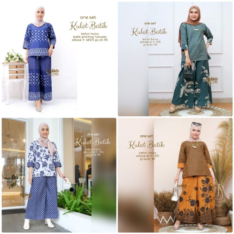Setelan Kulot Batik Murah Batik Solo Tuman