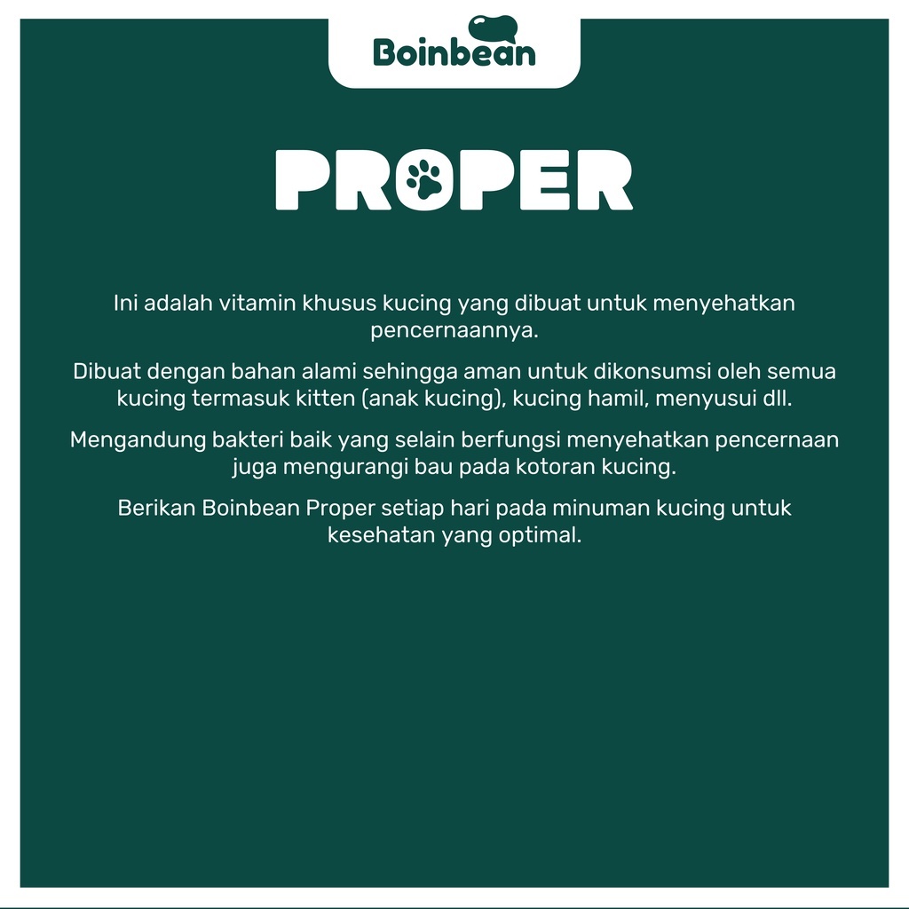 Boinbean Proper | Kurangi Bau Kotoran Kucing