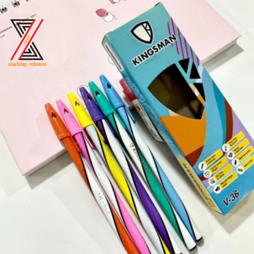 

Pulpen Murah Kingsman 1 Pack 12 Pcs Warna Hitam
