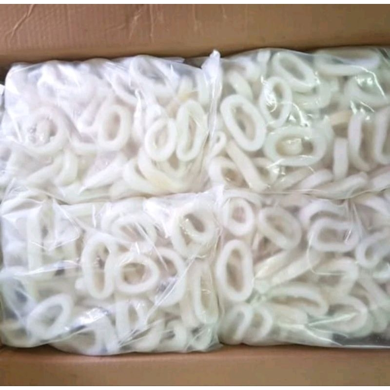 

CUMI RING FROZEN / CALAMARI IMPORT 500g DAN 1Kg
