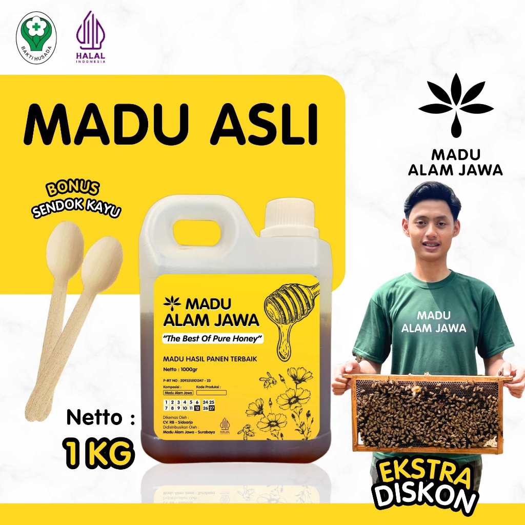 

Madu Alam Jawa - Madu Asli 1kg Original Bergaransi - Natural Raw Honey