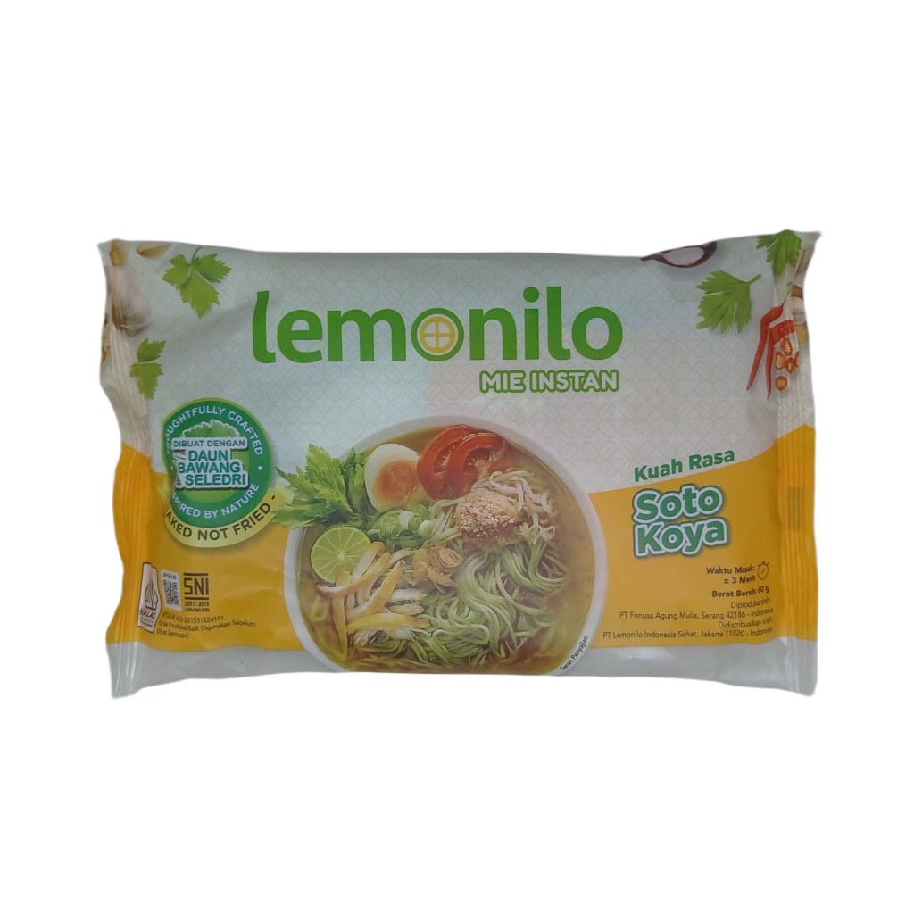 

Lemonilo Mie Instan Kuah Rasa Soto Koya netto 60 gr